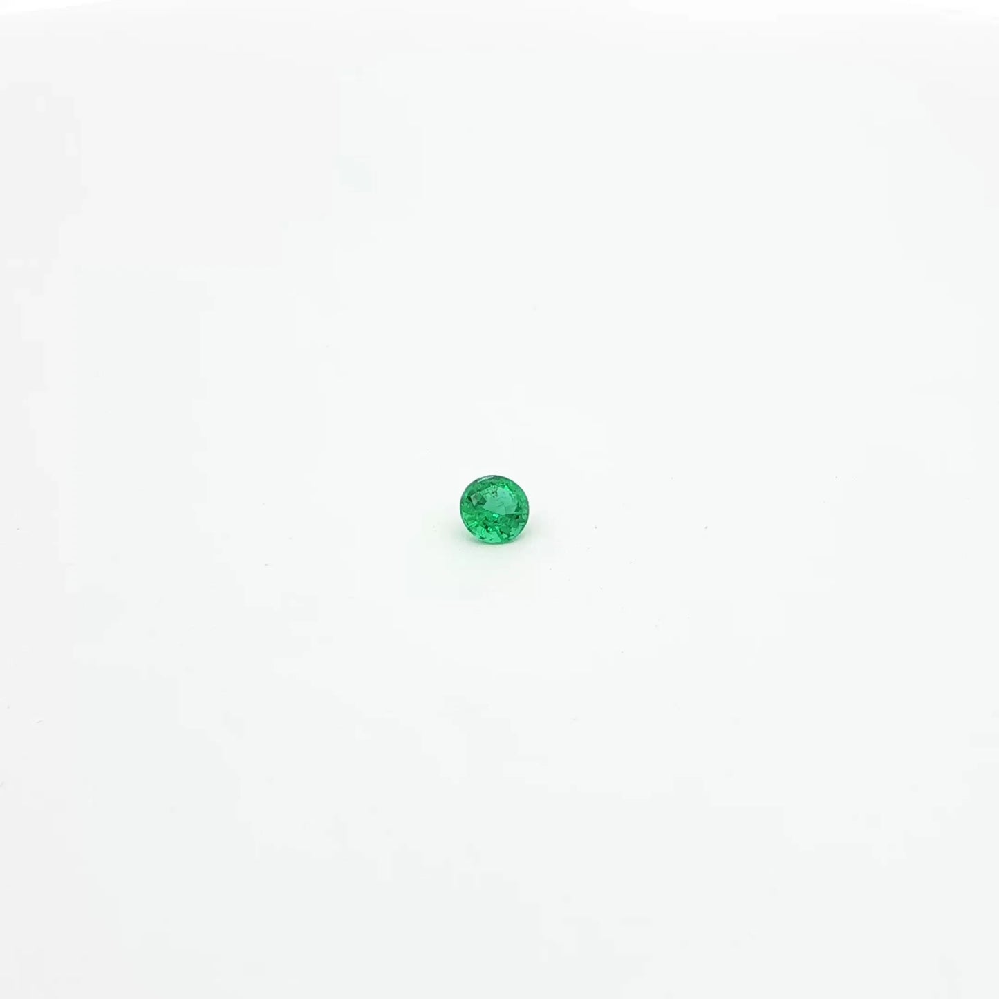 0.22ct Round Natural Emerald (Colour Green, Clarity Slightly Included, Cut Faceted)