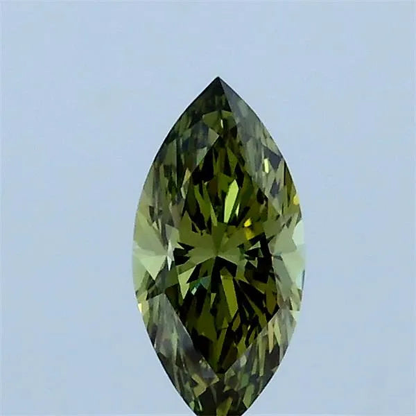 0.35ct Marquise Lab Grown Diamond (Colour Fancy Vivid Green, Clarity VVS2, IGI Certified)