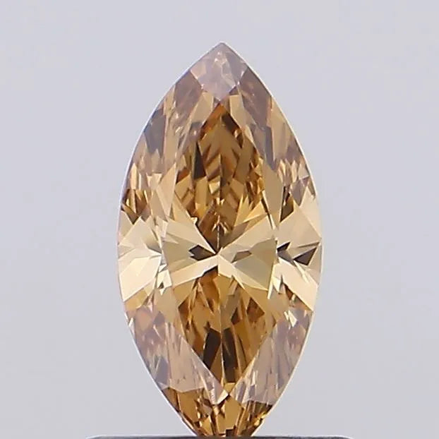 0.51ct Marquise Lab Grown Diamond (Colour Fancy Brown, Clarity VVS2, IGI Certified)