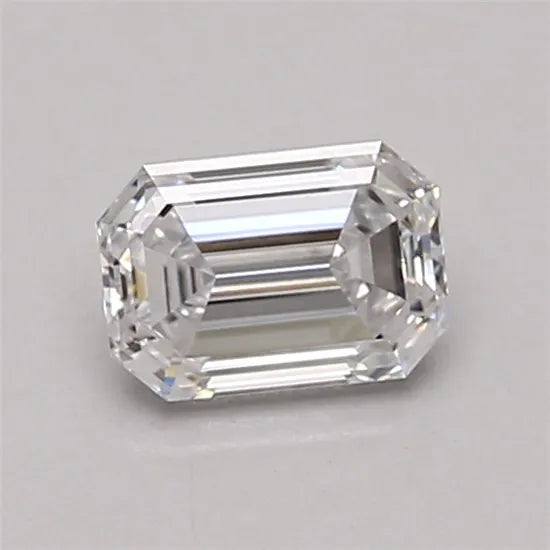 0.54ct Emerald Lab Grown Diamond (Colour D, Clarity IF, Cut EX, IGI Certified)