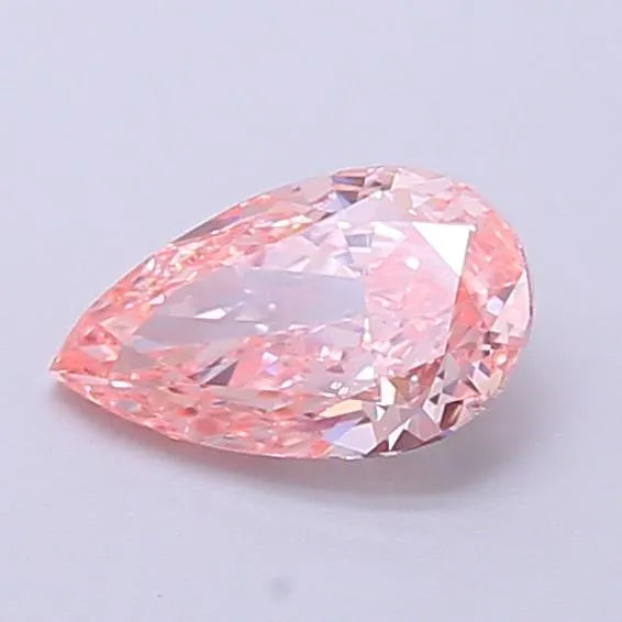 0.54ct Pear Lab Grown Diamond (Colour Fancy Vivid Pink, Clarity VVS2, IGI Certified)