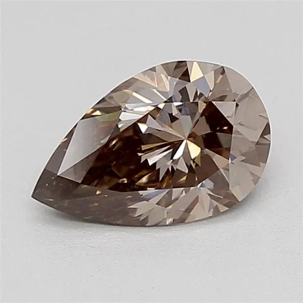 0.95ct Pear Lab Grown Diamond (Colour Fancy Brown, Clarity VS1, IGI Certified)
