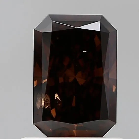 0.95ct Radiant Lab Grown Diamond (Colour Fancy Deep Brown, Clarity SI2, IGI Certified)