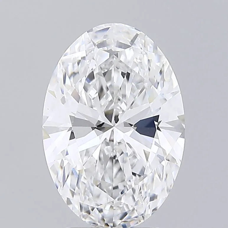 3.34ct Oval Lab Grown Diamond (Colour D, Clarity VVS2, IGI Certified)