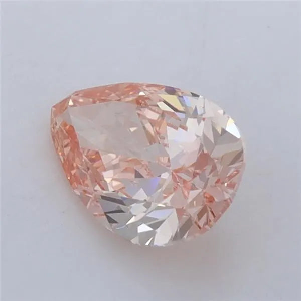 0.90ct Pear Lab Grown Diamond (Colour Fancy Intense Brownish Pink, Clarity VS1, IGI Certified)