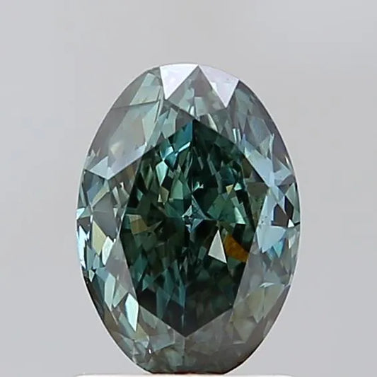 1.41ct Oval Lab Grown Diamond (Colour Fancy Deep Green, Clarity VS1, IGI Certified)