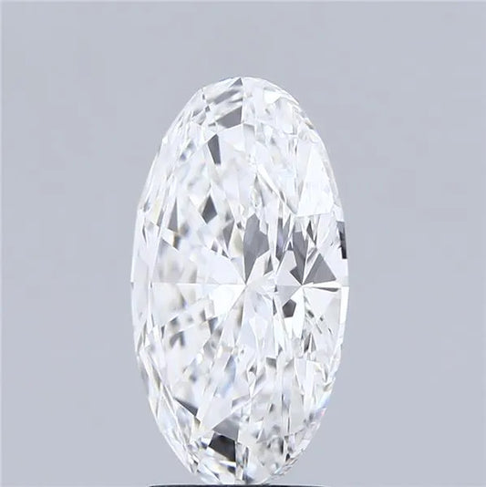 3.11ct Oval Lab Grown Diamond (Colour E, Clarity VVS1, IGI Certified)