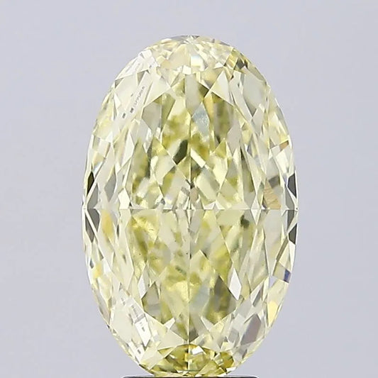 4.64ct Oval Lab Grown Diamond (Colour Fancy Yellow, Clarity VS1, IGI Certified)