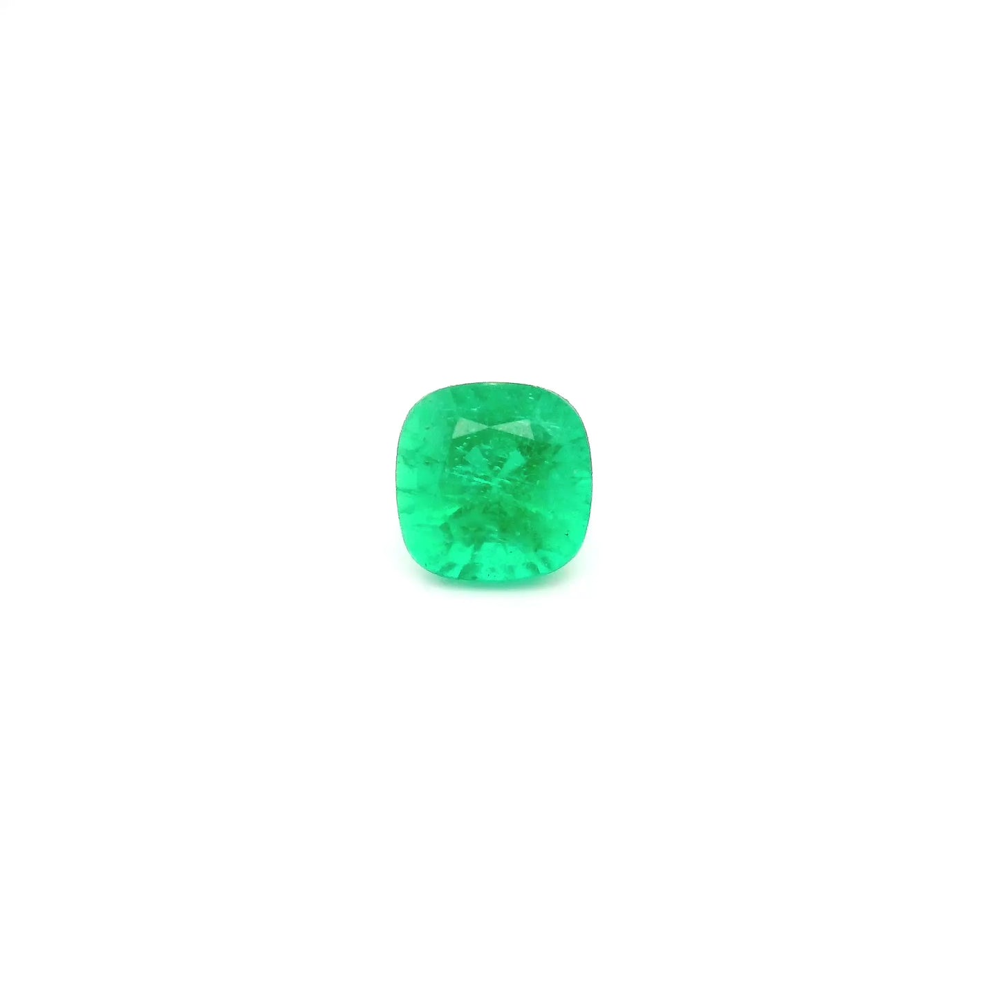 0.58ct Cushion Natural Emerald (Colour Green, Clarity Slightly Included, Cut Faceted)