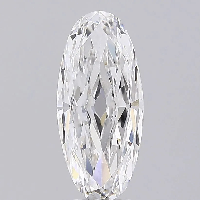 5.31ct Oval Lab Grown Diamond (Colour F, Clarity VVS2, IGI Certified)