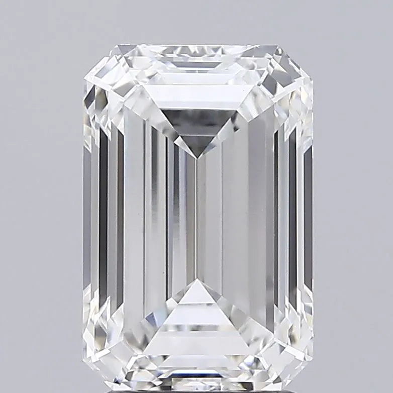 3.08ct Emerald Lab Grown Diamond (Colour F, Clarity VVS2, IGI Certified)
