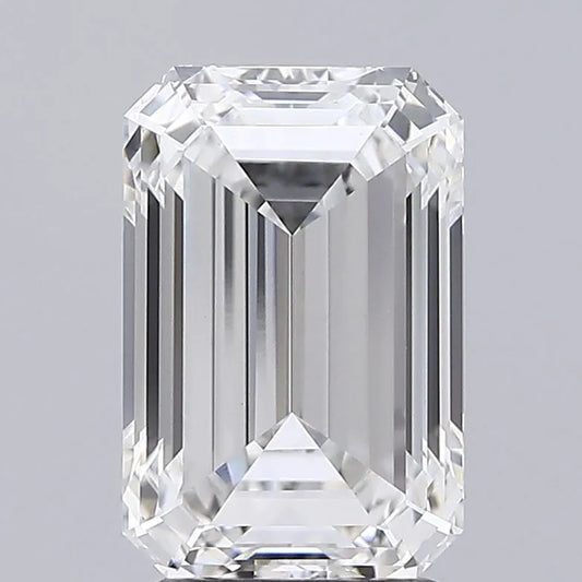 3.08ct Emerald Lab Grown Diamond (Colour F, Clarity VVS2, IGI Certified)