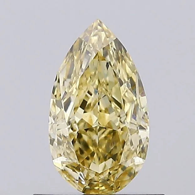 0.80ct Pear Lab Grown Diamond (Colour Fancy Yellow, Clarity VS1, IGI Certified)