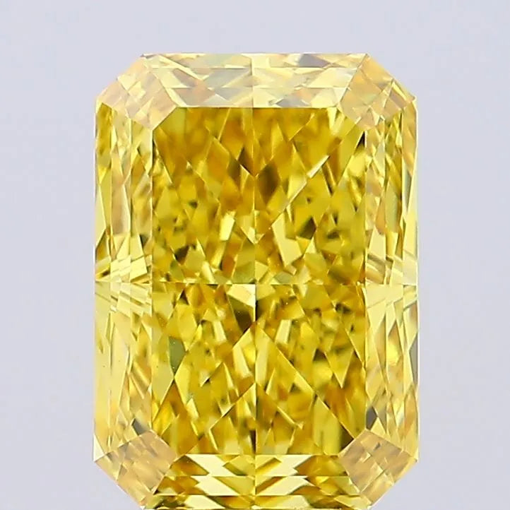 5.30ct Radiant Lab Grown Diamond (Colour Fancy Vivid Yellow, Clarity VVS2, IGI Certified)
