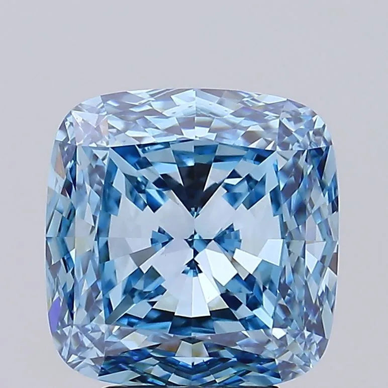 5.07ct Cushion modified Lab Grown Diamond (Colour Fancy Blue, Clarity VS1, IGI Certified)
