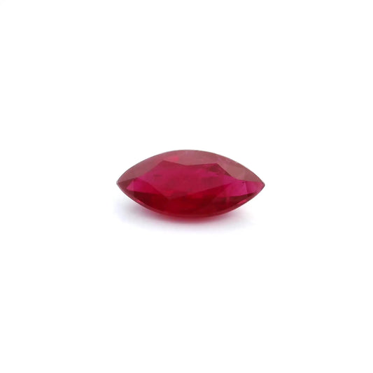 1.24ct Marquise Natural Ruby (Colour Red, Clarity Moderately Included, Cut Faceted)