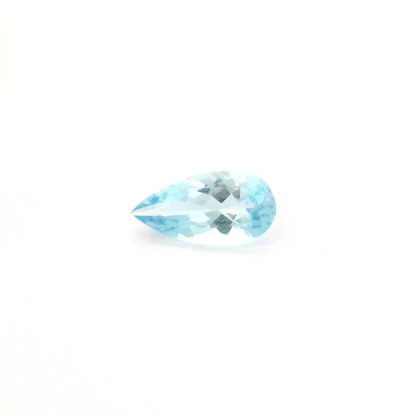 0.88ct Pear Natural Aquamarine (Colour Blue, Clarity Eye Clean, Cut Faceted)