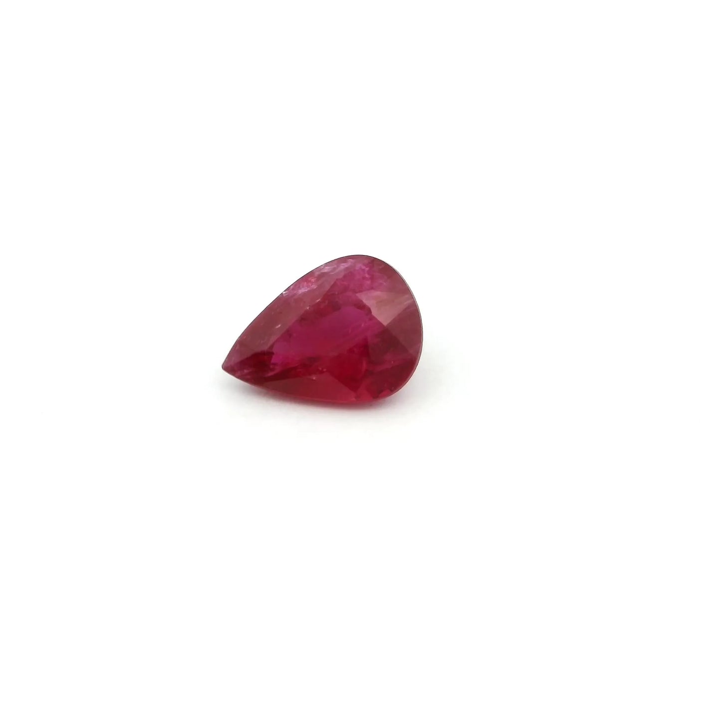 1.00ct Pear Natural Ruby (Colour Red, Clarity Slightly Included, Cut Faceted)