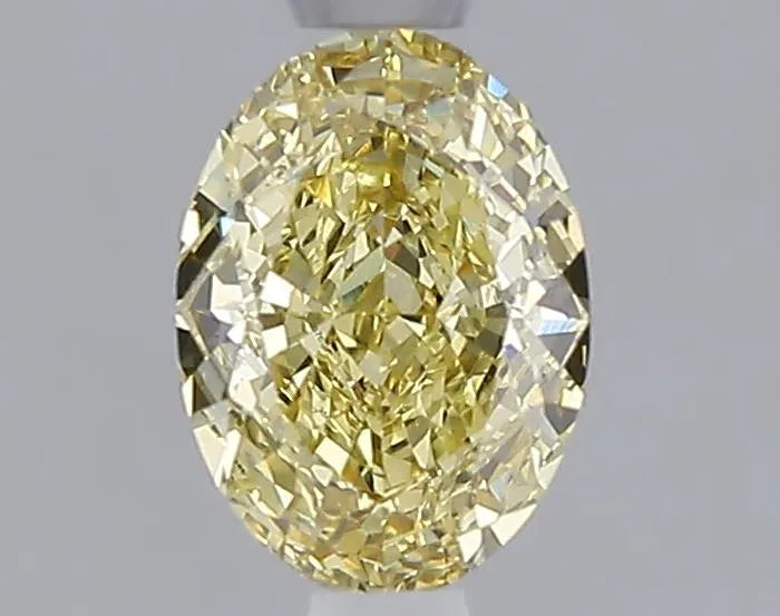 1.03ct Oval Lab Grown Diamond (Colour Fancy Yellow, Clarity VS1, IGI Certified)
