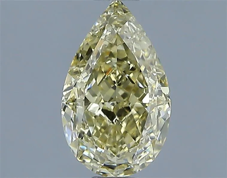 1.05ct Pear Natural Diamond (Colour Fancy Light Yellow, Clarity VVS2, Cut EX, GIA Certified)