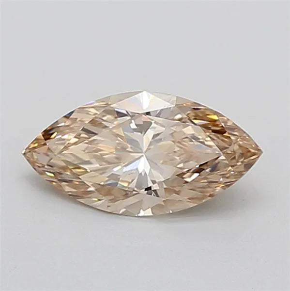 1.06ct Marquise Lab Grown Diamond (Colour Fancy Light Brown, Clarity VVS2, IGI Certified)