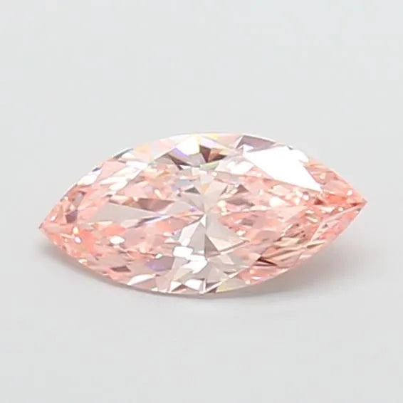 1.08ct Marquise Lab Grown Diamond (Colour Fancy Intense Orangey Pink, Clarity VVS2, IGI Certified)