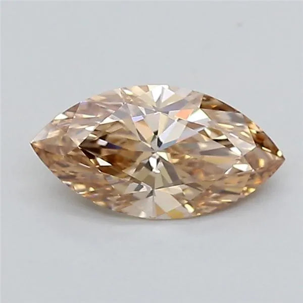 1.08ct Marquise Lab Grown Diamond (Colour Fancy Light Brown, Clarity VVS2, IGI Certified)