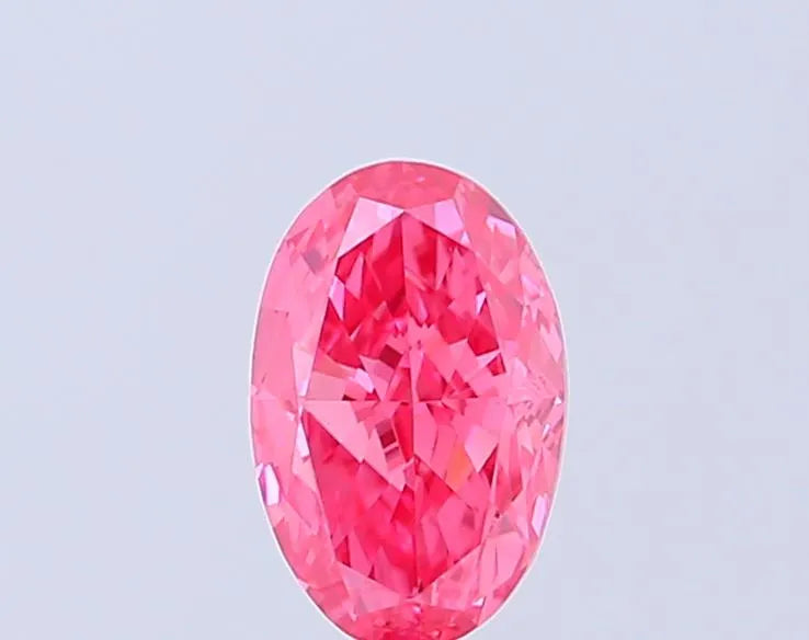 1.17ct Oval Lab Grown Diamond (Colour Fancy Vivid Pink, Clarity VVS2, IGI Certified)