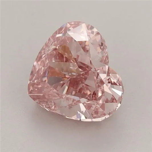 1.31ct Heart Lab Grown Diamond (Colour Fancy Intense Brownish Pink, Clarity VS1, IGI Certified)