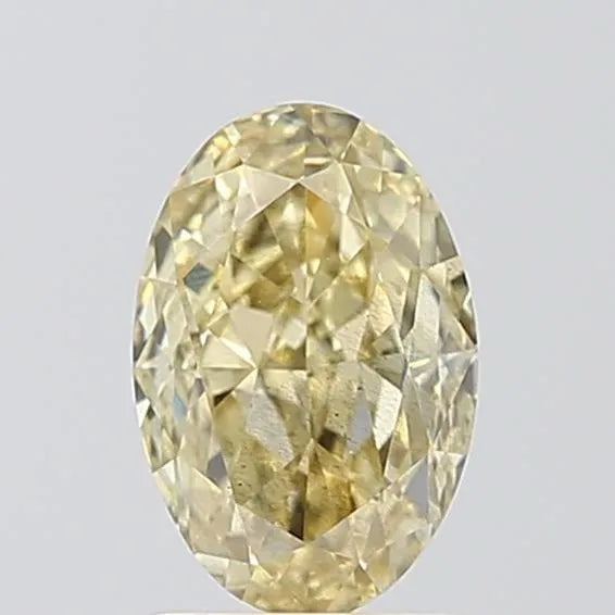 1.50ct Oval Lab Grown Diamond (Colour Fancy Yellow, Clarity SI1, IGI Certified)