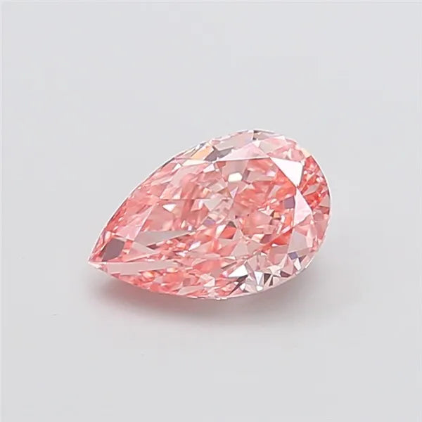 1.58ct Pear Lab Grown Diamond (Colour Fancy Vivid Pink, Clarity VVS2, IGI Certified)