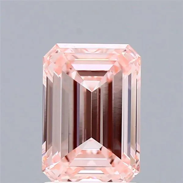 1.62ct Emerald Lab Grown Diamond (Colour Fancy Intense Pink, Clarity VVS2, IGI Certified)
