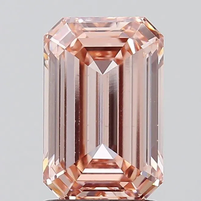 1.78ct Emerald Lab Grown Diamond (Colour Fancy Brownish Pink, Clarity VS1, IGI Certified)
