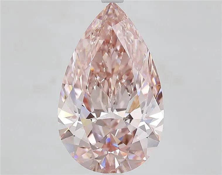 6.01ct Pear Lab Grown Diamond (Colour Fancy Intense Brown Pink, Clarity VS1, IGI Certified)