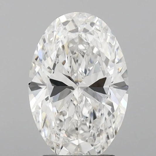 3.08ct Oval Lab Grown Diamond (Colour E, Clarity VVS2, IGI Certified)
