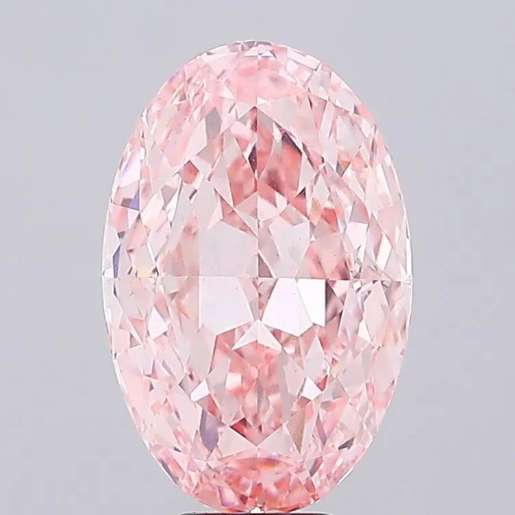 11.07ct Oval Lab Grown Diamond (Colour Fancy Intense Pink, Clarity VVS2, IGI Certified)