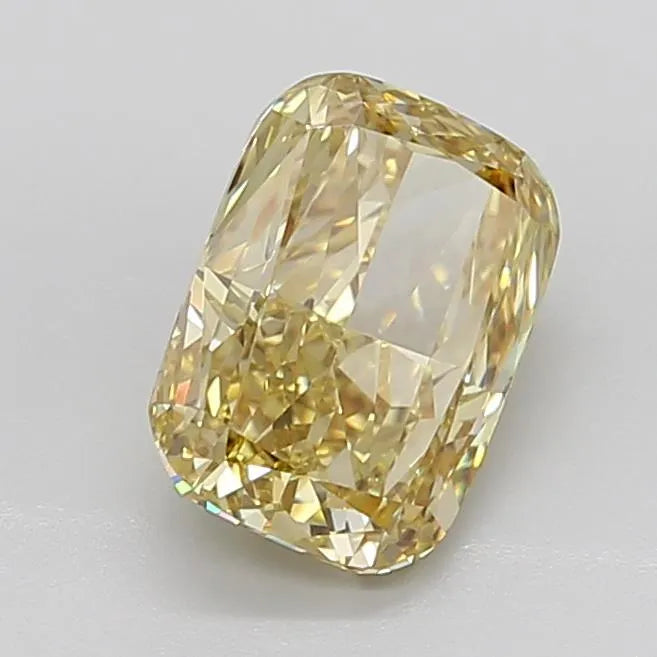 3.96ct Cushion modified Lab Grown Diamond (Colour Fancy Intense Yellow, Clarity VVS2, IGI Certified)