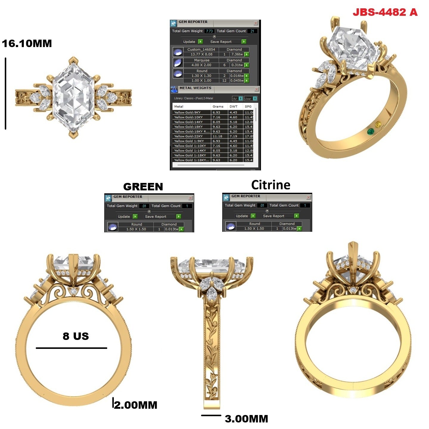 Custom Ring Order - Nathaniel DM