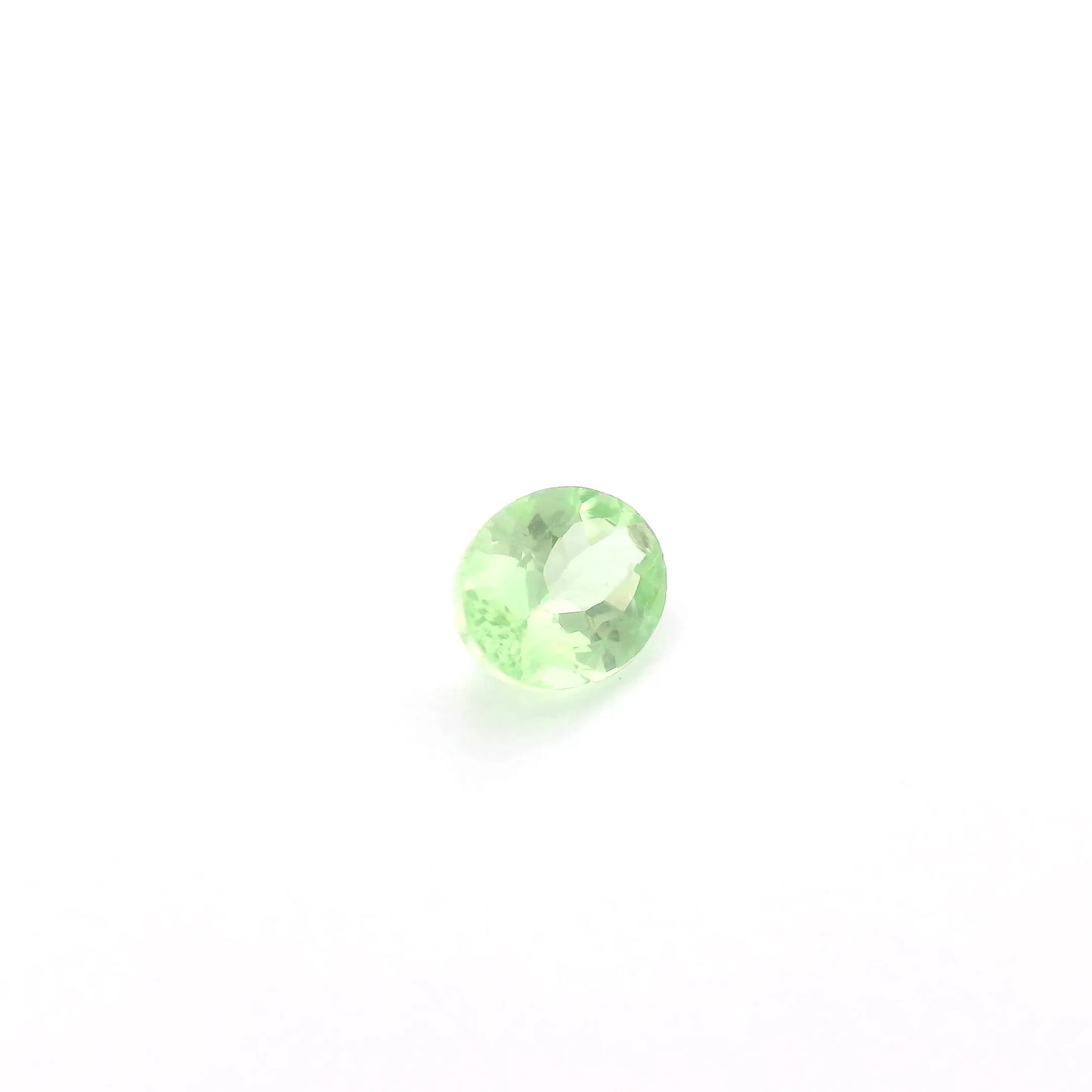0.60ct Oval Natural Garnet (Colour Green, Clarity Eye Clean, Cut Faceted)