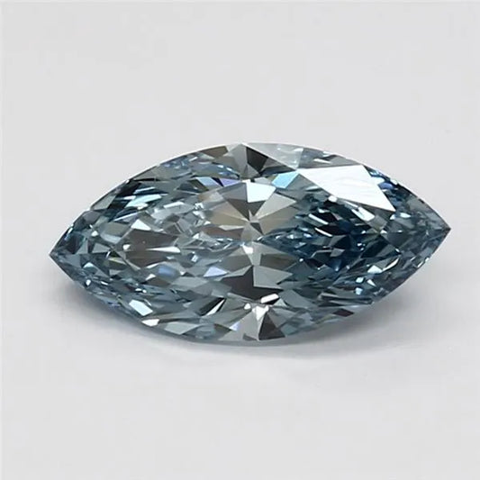 1.16ct Marquise Lab Grown Diamond (Colour Fancy Vivid Blue, Clarity VS1, IGI Certified)