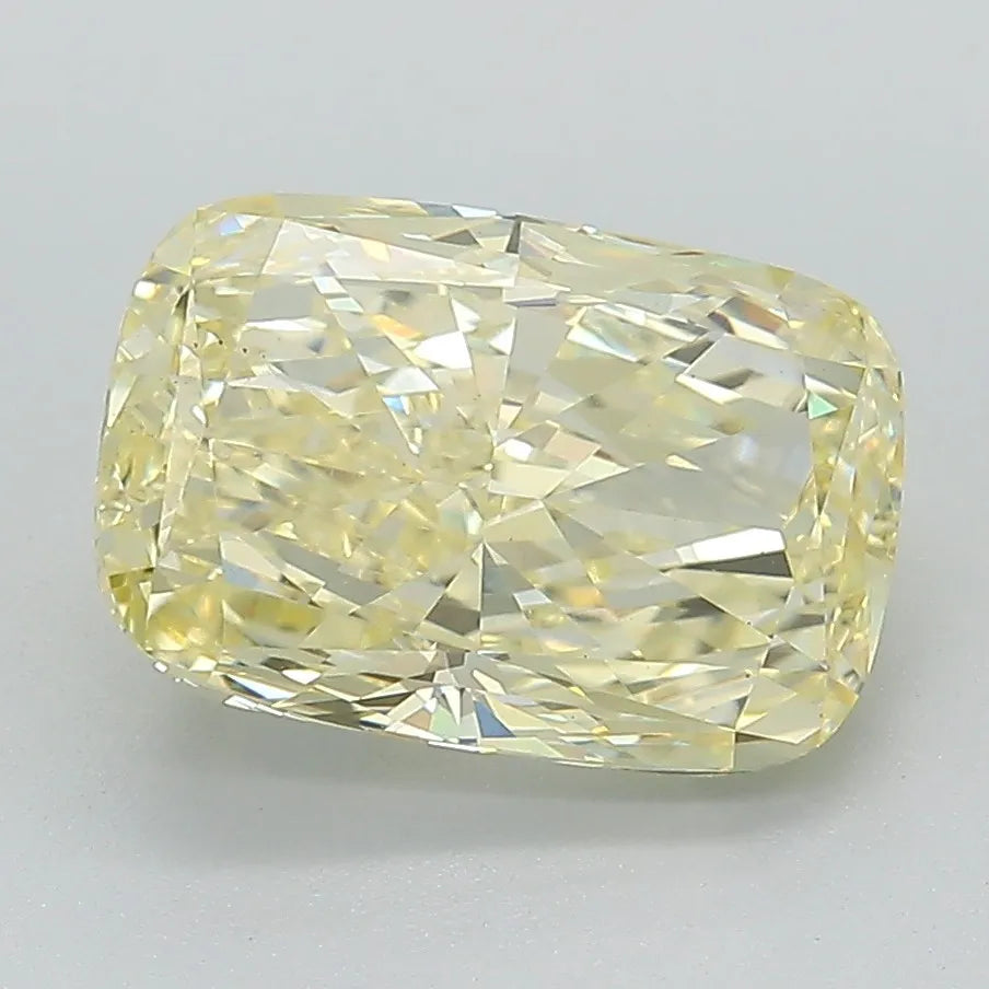 3.64ct Cushion modified Lab Grown Diamond (Colour Fancy Intense Yellow, Clarity VS1, IGI Certified)