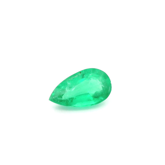 1.21ct Pear Natural Emerald (Colour Green, Clarity Slightly Included, Cut Faceted)