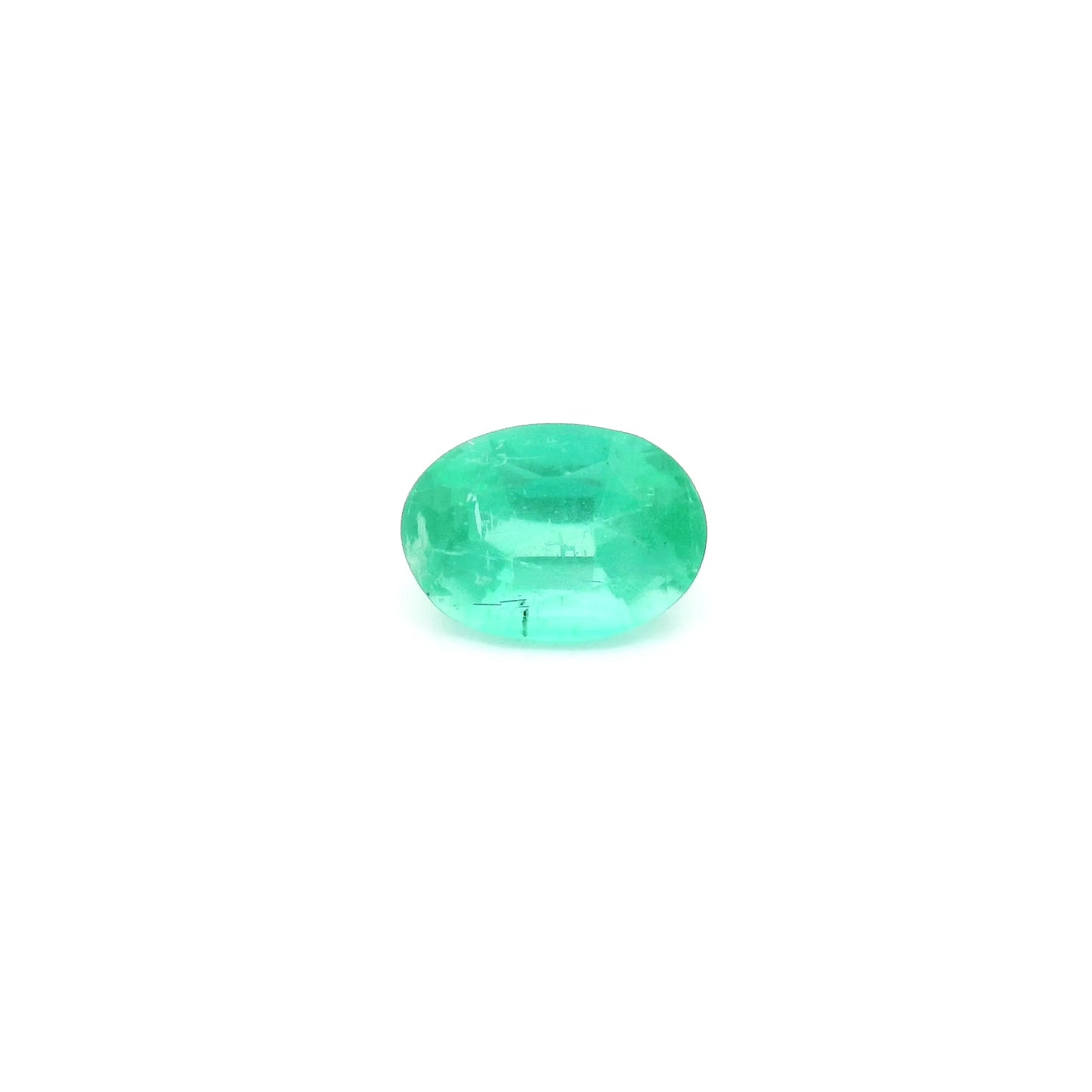 0.96ct Oval Natural Emerald (Colour Green, Clarity Slightly Included, Cut Faceted)