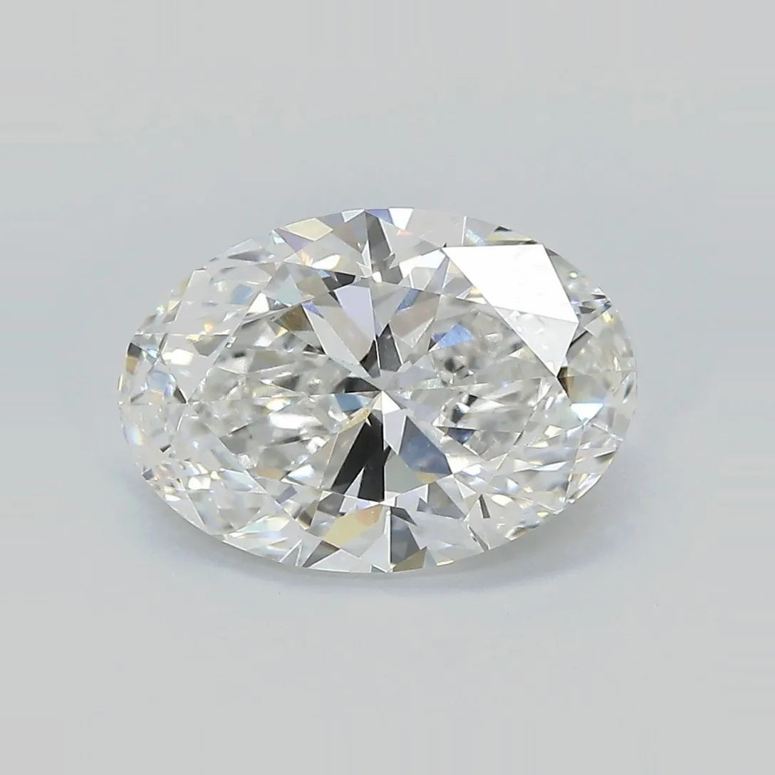 3.33ct Oval Lab Grown Diamond (Colour F, Clarity VVS2, IGI Certified)