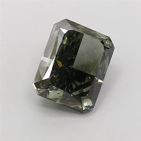2.10ct Radiant Lab Grown Diamond (Colour Fancy Deep Green, Clarity VS1, IGI Certified)