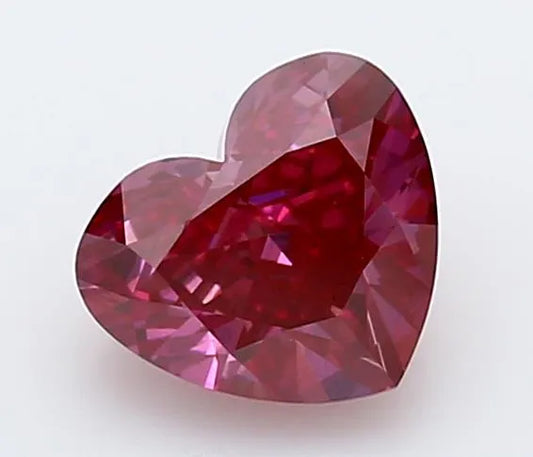 1.33ct Heart Lab Grown Diamond (Colour Fancy Vivid Pink, Clarity VVS2, IGI Certified)