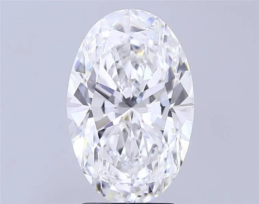3.50ct Oval Lab Grown Diamond (Colour D, Clarity VS1, IGI Certified)
