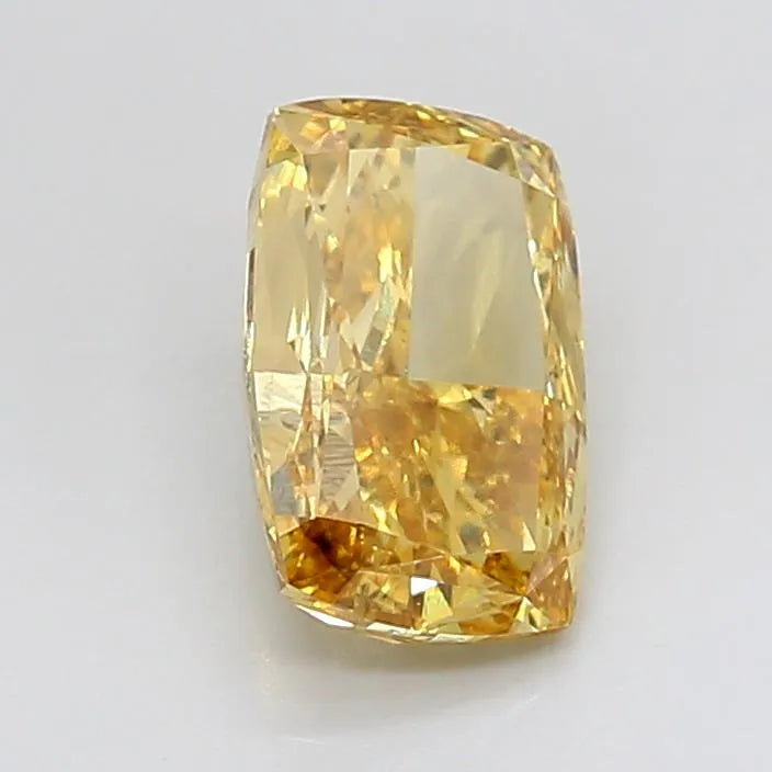 2.05ct Cushion modified Lab Grown Diamond (Colour Fancy Vivid Yellow, Clarity VS1, Cut GD, IGI Certified)