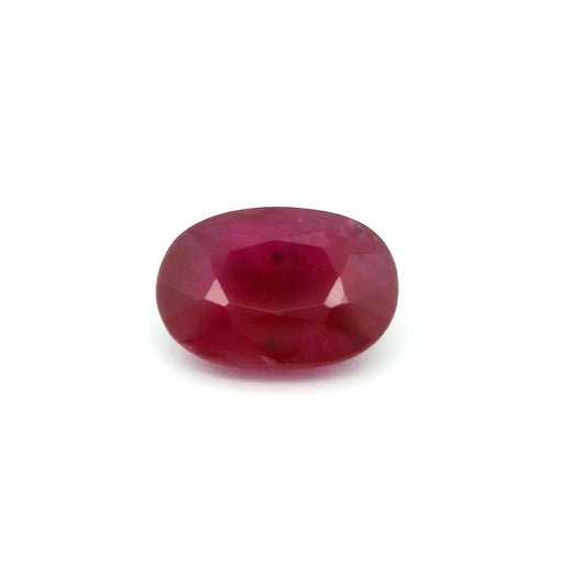 3.42ct Oval Natural Ruby (Colour Red, Clarity Slightly Included, Cut Faceted)