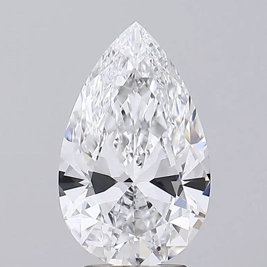 3.31ct Pear Lab Grown Diamond (Colour E, Clarity IF, IGI Certified)